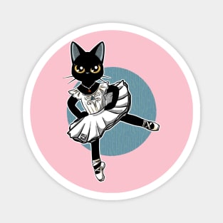 Cat Ballet Dancer Magnet